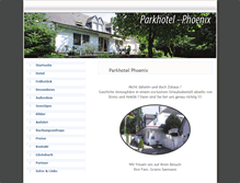 Tablet Screenshot of parkhotel-phoenix.de